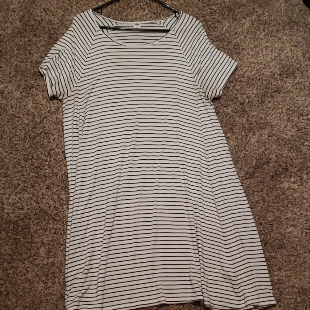 Old navy swing dress tshirt stripe